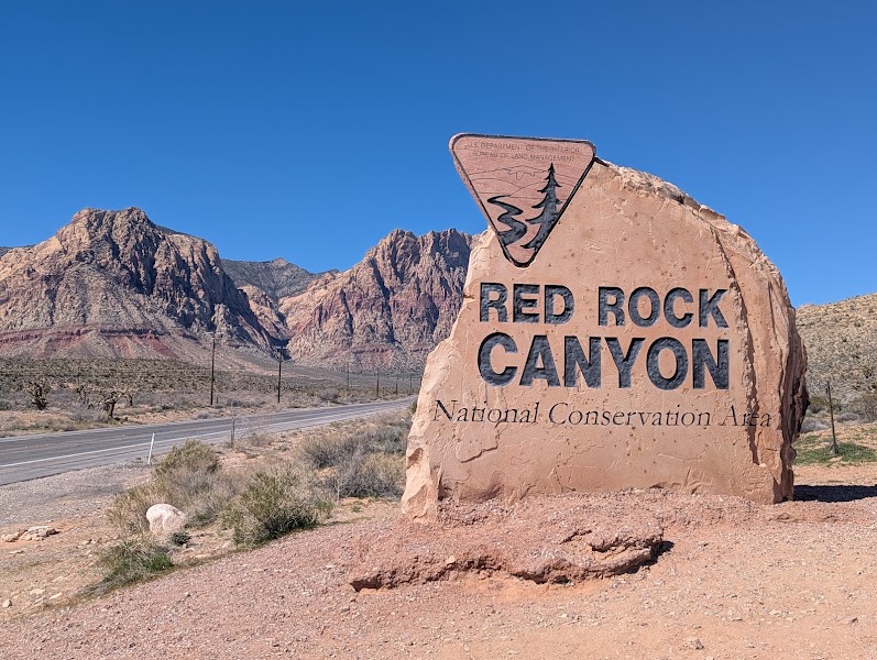 Red sandstone at Red Rock Canyon
